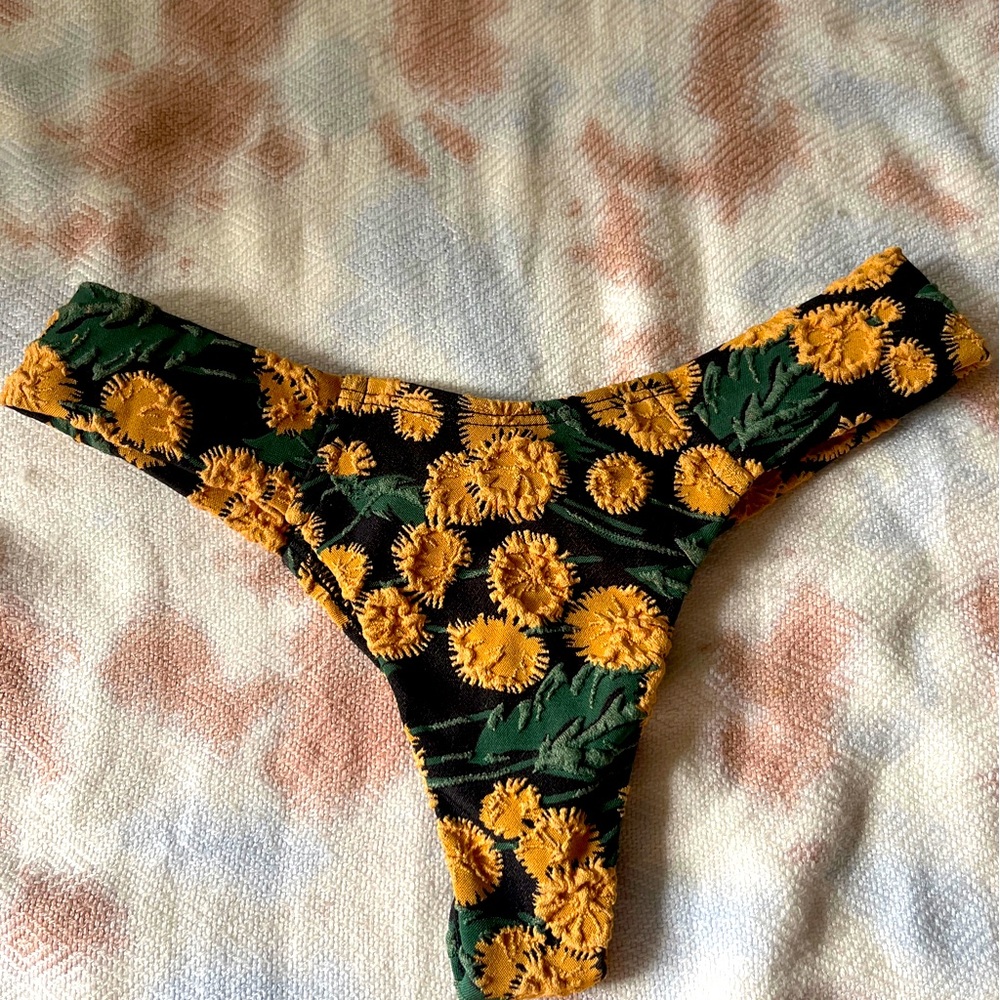 Montce Swim Saffron Floral Bikini Bottoms SM